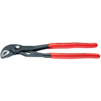 Knipex Cobra Rohr- und Wasserpumpenzange 180 mm, 1½", poliert, mit rutschhemmenden Kunststoff überzogen Art. 87 01 180