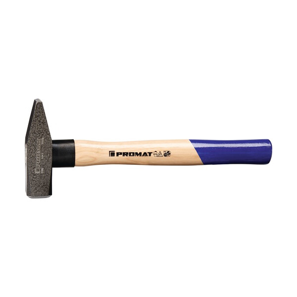 Schlosserhammer 500g Stiel-L.320mm Hickory m.Nylonschutzhülse PROMAT