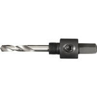 YY Aufnahmeschaft 6-KT 9,5mm m.Zentrierbohrer Lochsägen 14-30mm PROMAT