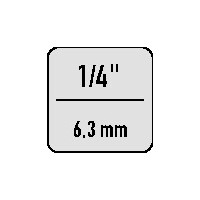 Steckschlüsseleinsatz m.6-KT.-Antr.SW 6mm L.60mm m.Magnet PROMAT