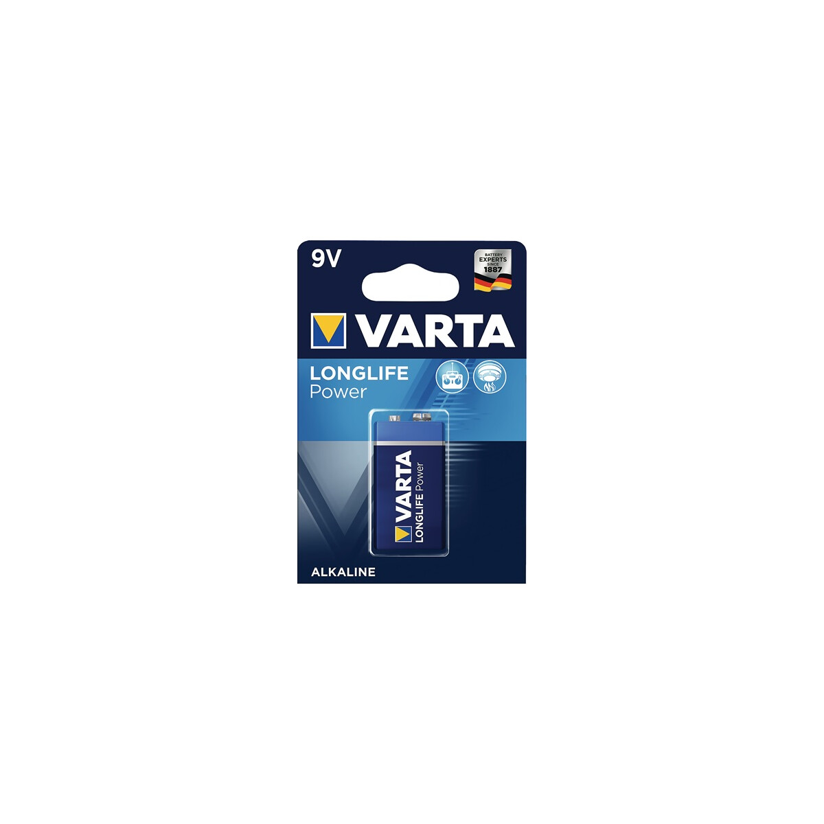 VARTA Batterie Longlife Power 9 V 6LP3146-E Block 580 mAh...