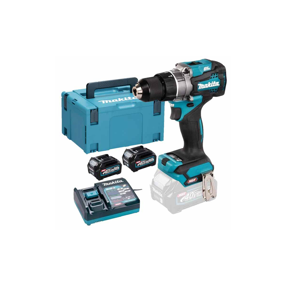 Makita DF001GD201 Akku-Bohrschrauber 40V max., 140Nm,...