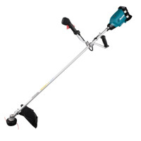 Makita DUR369AZX6 Akku-Rasentrimmer, 2x18V, BL-Motor, Schnittkreis mit Fadenkopf 43mm, inkl. Fadenkopf, Kunststoffmesserkopf und 2-Zahn-Schlagmesser, Sologerät